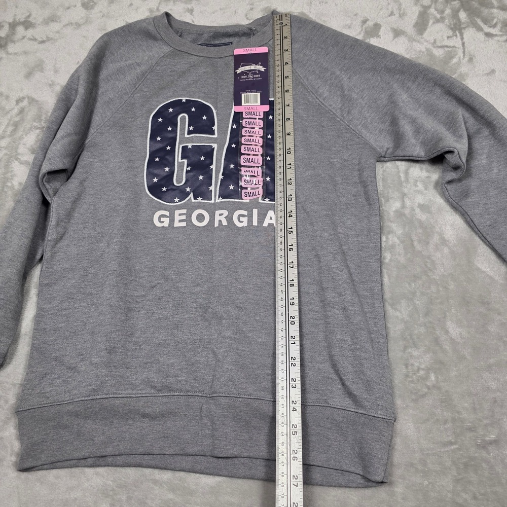 Georgia GA Star‎ Print Crew Neck Sweatshirt Pullover, Women's Size Small - Picture 8 of 11